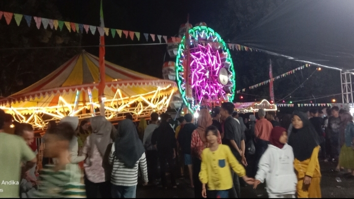 Pasar Malam Perdana Buka, Banyak Wahana Permainan, Jadi Hiburan Favorit Warga Empat Lawang