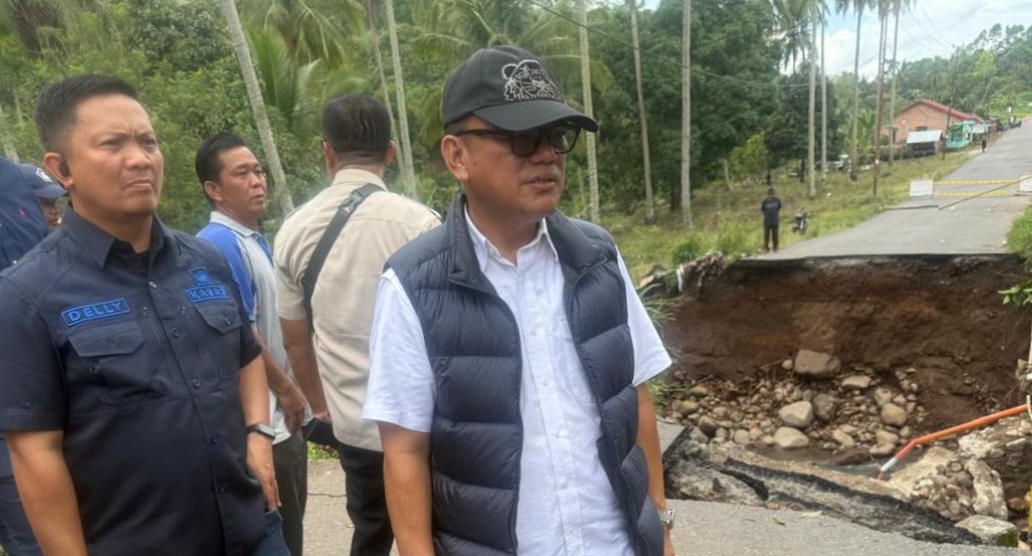 Jalan Provinsi Empat Lawang–Pagaralam Putus Total, Bupati Joncik Tinjau Lokasi: Syukurlah Ada Jalan Alternatif