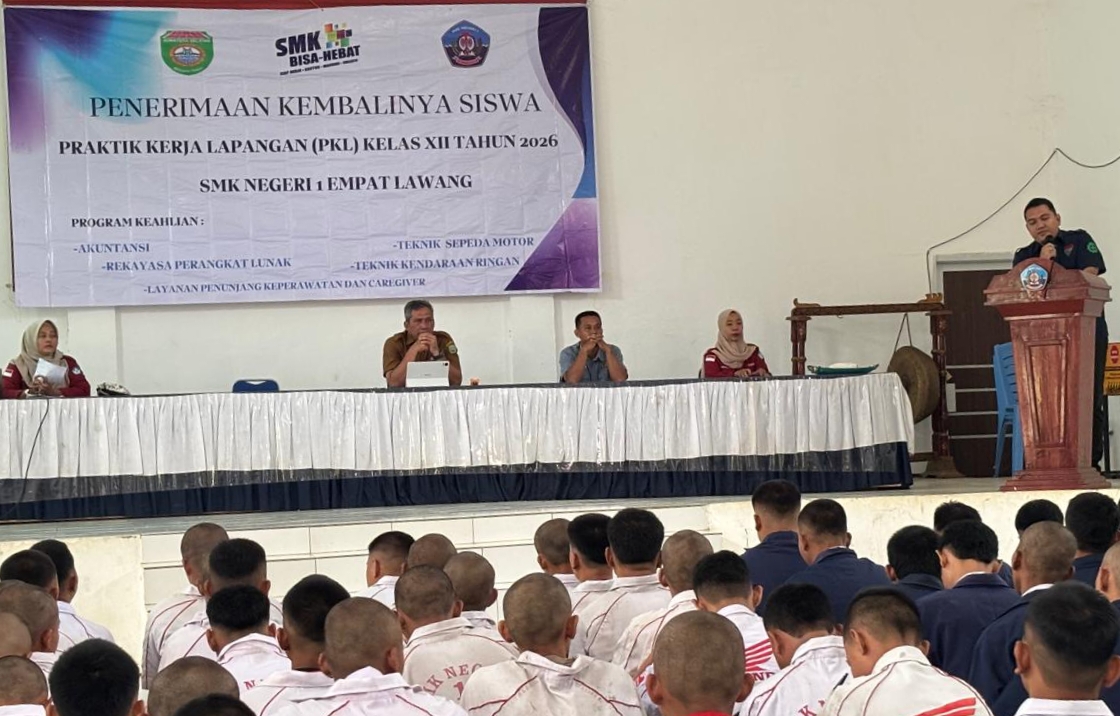 SMKN 1 Empat Lawang Sambut Kepulangan Siswa PKL, Siap Cetak Lulusan Berkarakter dan Siap Kerja