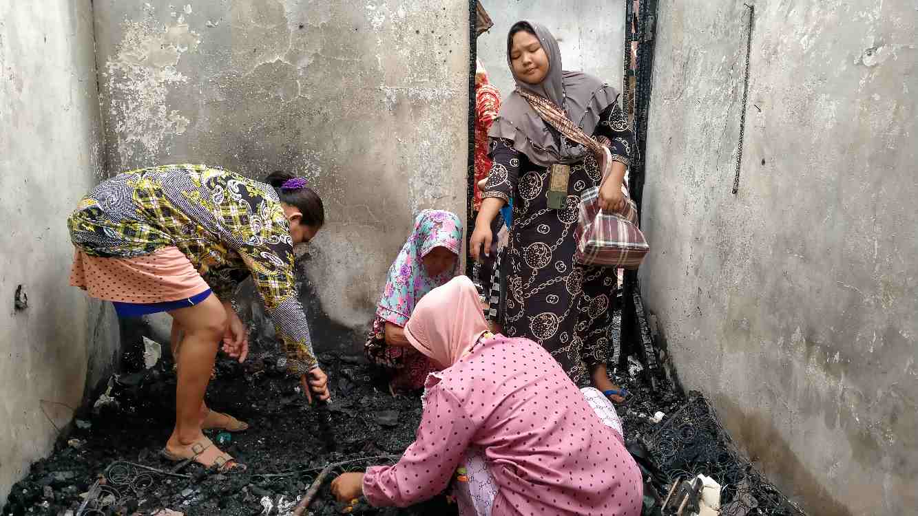 Kebakaran di Perumnas MTs Tebing Tinggi: Ijazah dan Surat Penting Turut Terbakar