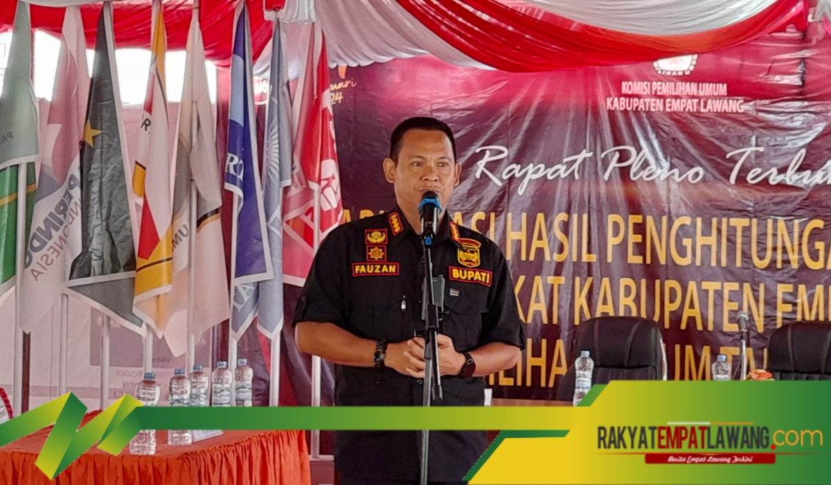 Hadiri Rekapitulasi Suara Tingkat Kabupaten, Pj Bupati Ucapkan Terimakasih Kepada Seluruh Kontestan