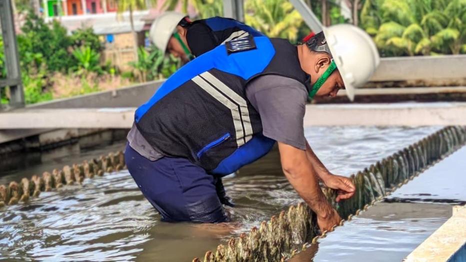 Perumda Tirta Raja OKU Lakukan Pengurasan Berkala WTP Sepanjang Februari 2025