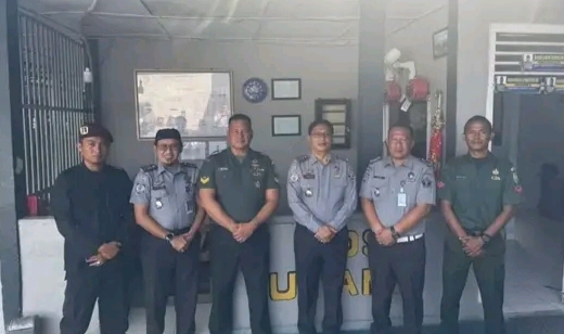 Perkuat Sinergi, Lapas Empat Lawang Terima Kunjungan Sambang dari Anggota Koramil Tebing Tinggi