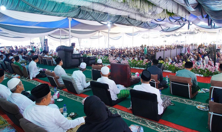 Wabup Muba Hadiri Haul dan Tasyakuran Keluarga Besar Sugeng Budiarto di Tungkal Jaya