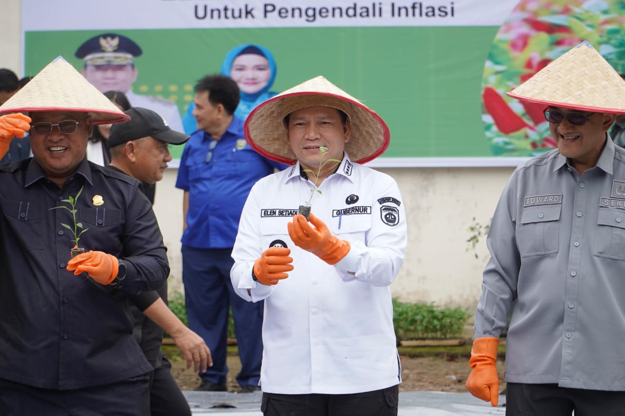 Cegah Inflasi Jelang Puasa, Gubernur Sumsel Tanam Cabai