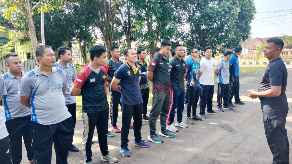Lapas Narkotika Muara Beliti Perkuat Fisik dan Disiplin Lewat Latihan Bersama Brimob Lubuklinggau