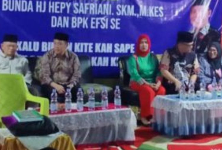 Hujan Tak Halangi Antusias Warga Tinggihari Dukung Hepy-Efsi