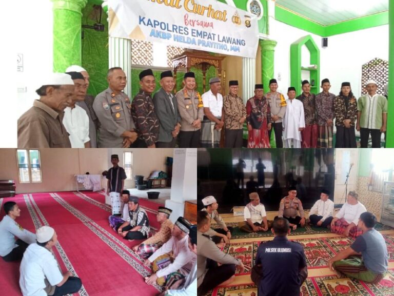 Kapolres Turun Tangan Datangi Masjid Dengarkan Curhatan Masyarakat