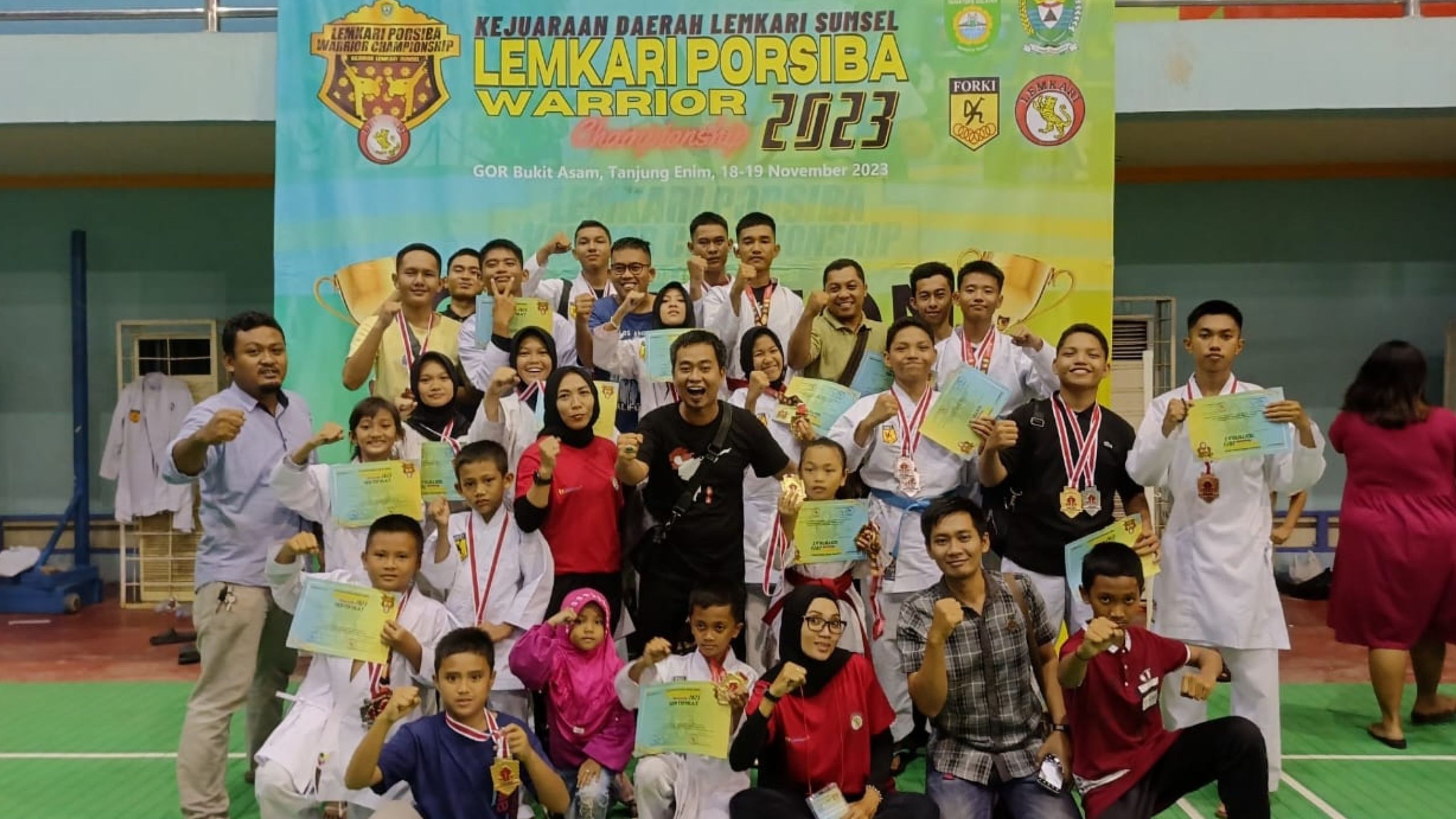 Kejayaan Lemkari Empat Lawang: Juara Umum Kedua di Porsiba Warrior Championship 2023, Menyinari Dunia Bela Dir