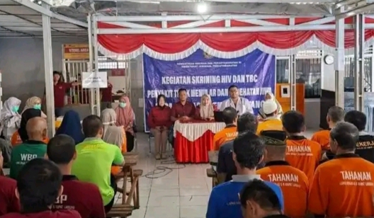 Lapas Empat Lawang Gandeng Puskesmas Tebing Tinggi Gelar Pemeriksaan Kesehatan Deteksi Dini HIV, TBC