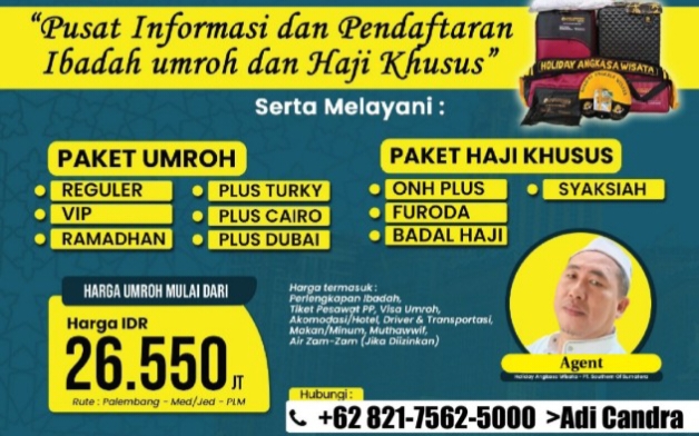 Kabar Gembira, Holiday Angkasa Wisata Hadir di Empat Lawang, Tawarkan Paket Umroh dan Haji Plus
