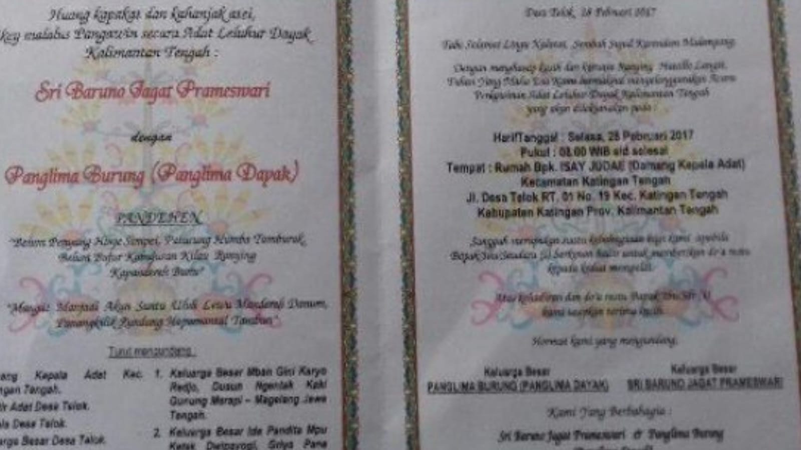 Heboh! Pernikahan Gaib Mengundang Presiden Jokowi dan Pejabat Negara