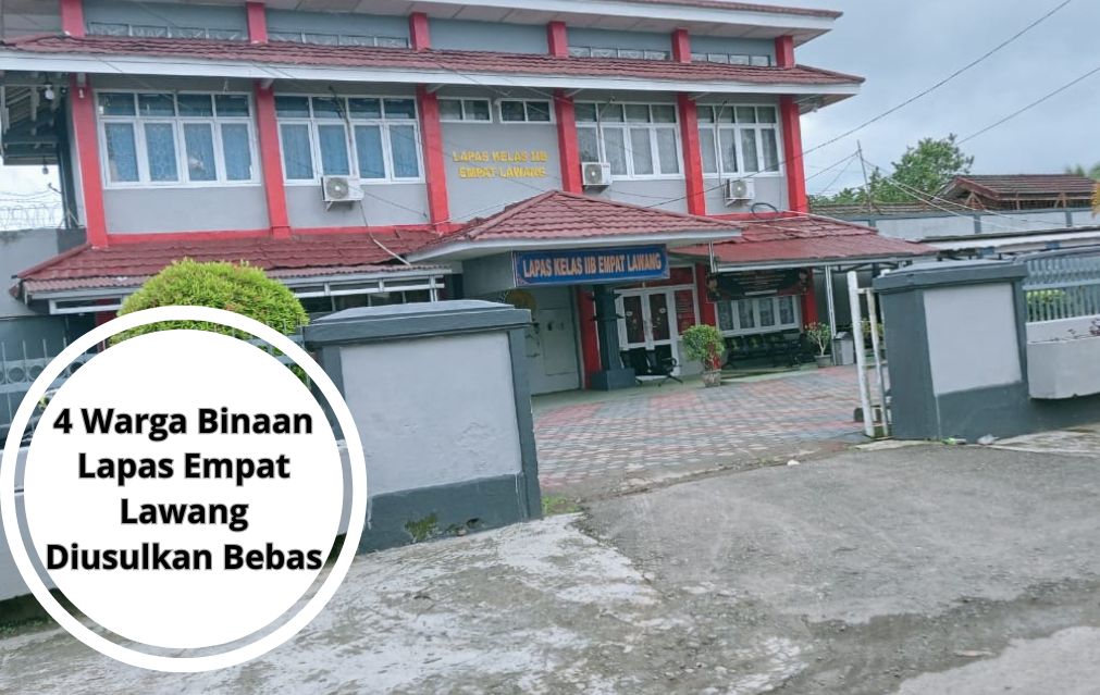 4 Warga Binaan Lapas Empat Lawang Diusulkan Bebas