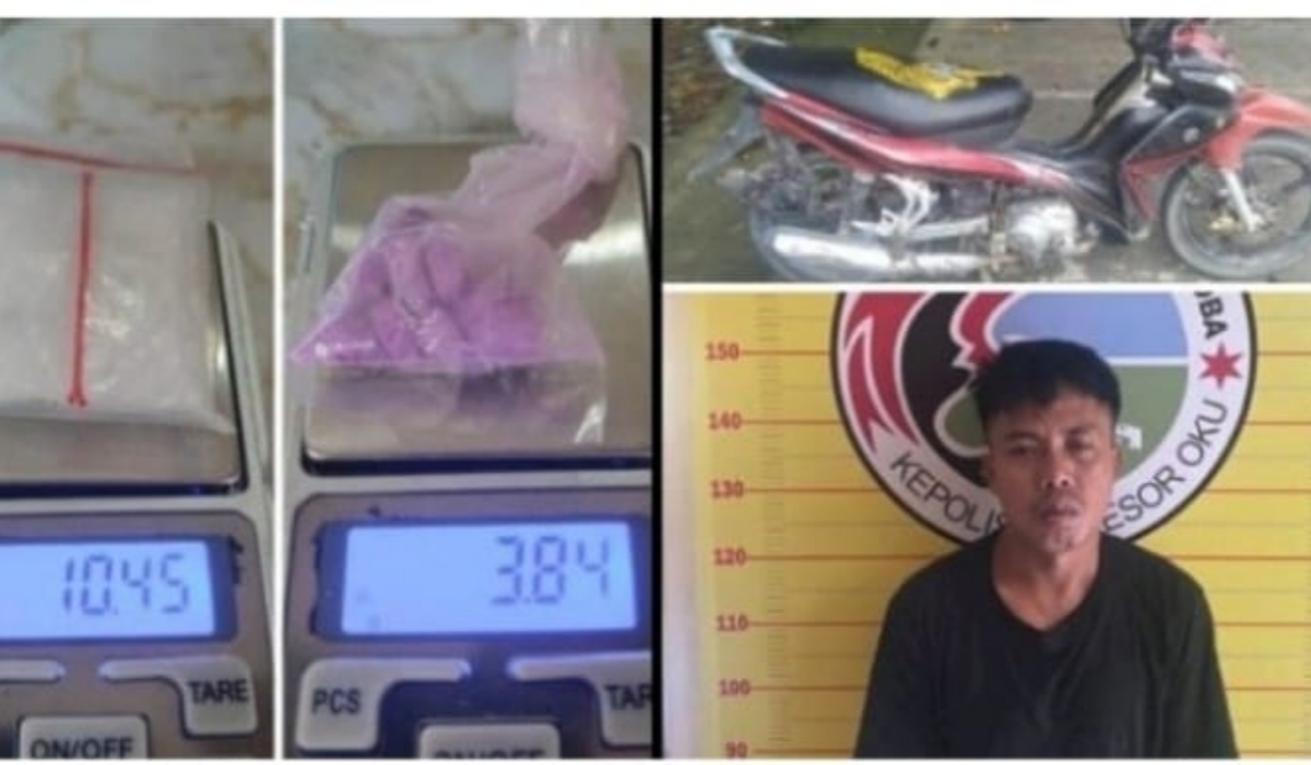 Pengedar Narkoba di OKU Tertangkap Polisi Saat Bertransaksi dengan Pembeli Palsu