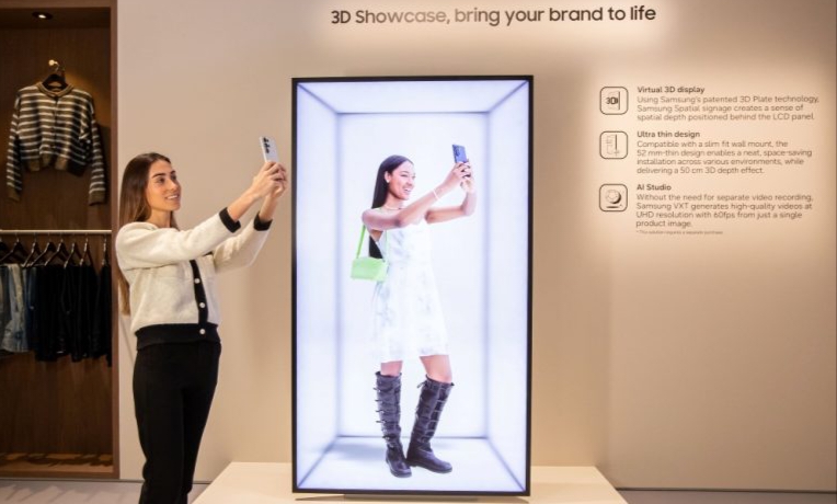 Samsung Guncang ISE 2026 Barcelona, Luncurkan Spatial Signage 3D Tanpa Kacamata Berbasis AI