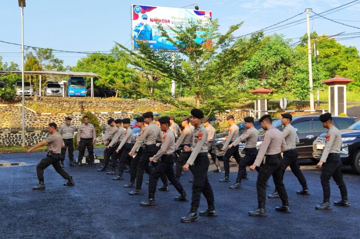 Polres Empat Lawang Gelar Latihan Pedang Pora, Apa Itu?