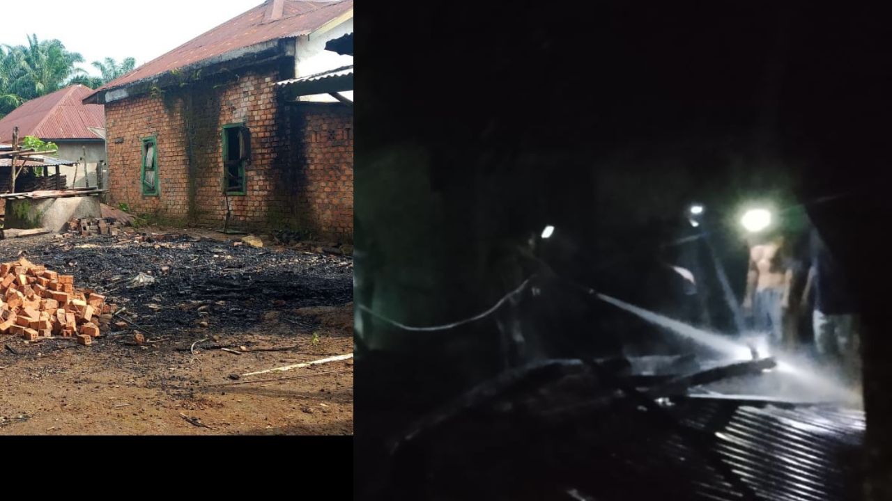 Kebakaran Subuh di Empat Lawang, 2 Rumah Warga Terdampak, Kerugian Capai 100 juta 