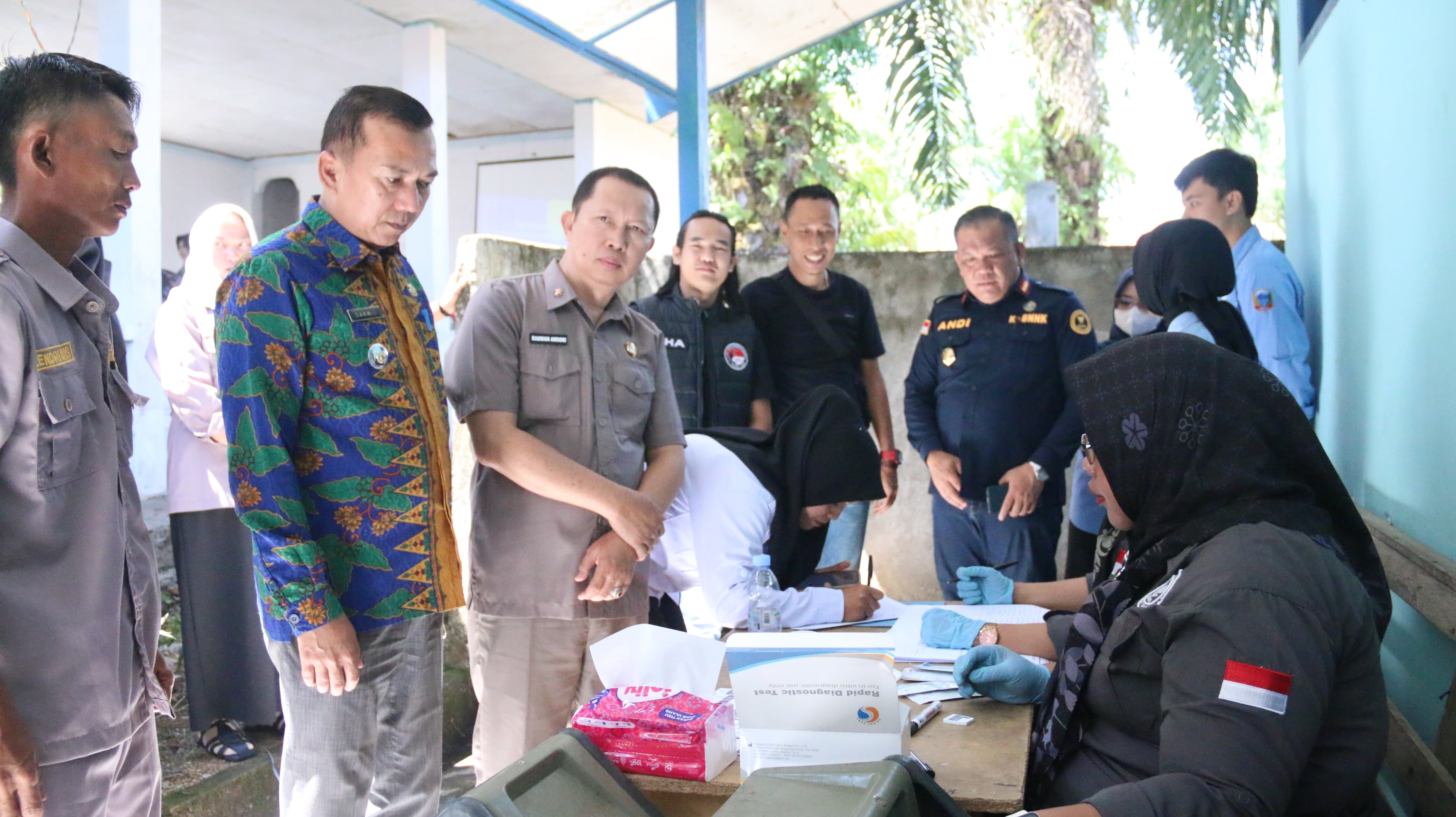 BNNK Empat Lawang Gelar Sosialisasi P4GN dan Tes Urine di Kecamatan Kikim Barat, Lahat