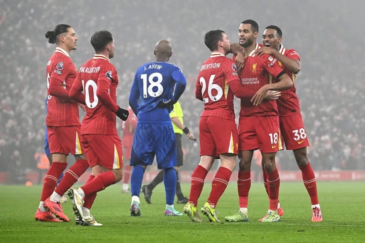 Gol Indah Gakpo Selamatkan Liverpool di Anfield, Leicester Dipaksa Tunduk