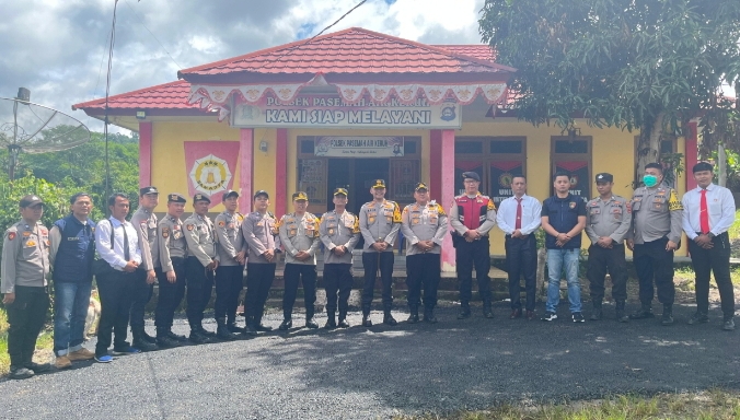 Untuk Meningkatkan Kesiapsiagaan Kapolres Empat Lawang Kunjungi Polsek Pasemah Air Keruh 