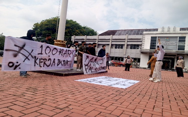 100 Hari Kepemimpinan, Bupati-Wabup Muara Enim Digeruduk Mahasiswa: 8 Tuntutan Ditegaskan