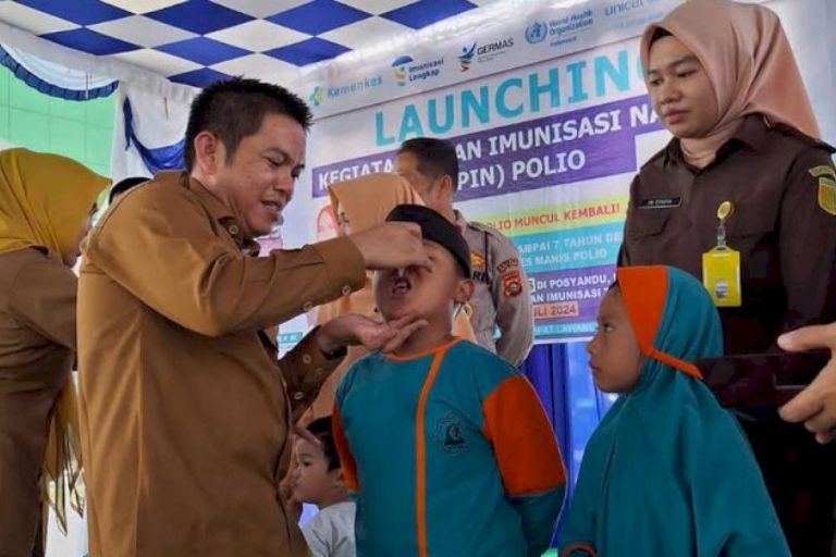Program PIN Polio di Kabupaten Empat Lawang Capai 46,4 Persen