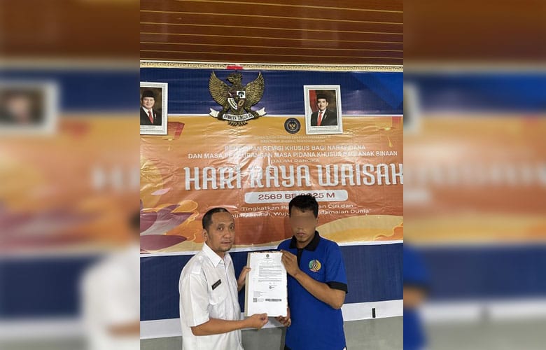 Warga Binaan Lapas Sekayu Terima Remisi Waisak, Diharapkan Jadi Motivasi Perbaikan Diri