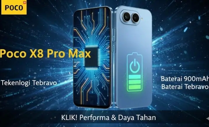Poco X8 Pro Max Jadi Sorotan: Baterai 9.000 mAh dan Chipset Gahar Siap Guncang Pasar