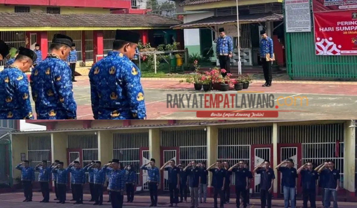 Peringati Hari Sumpah Pemuda ke-95 Lembaga Pemasyarakatan Kelas IIB Empat Lawang Gelar Upacara 