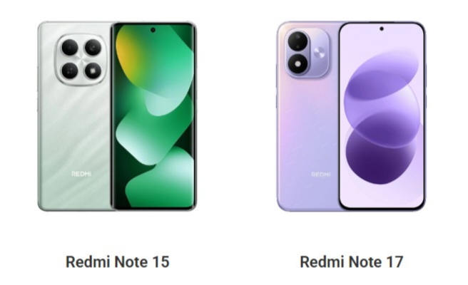 Redmi Note 17 vs Redmi Note 15, Baterai 7.700 mAh atau Kamera 108 MP? Ini Perbandingannya!