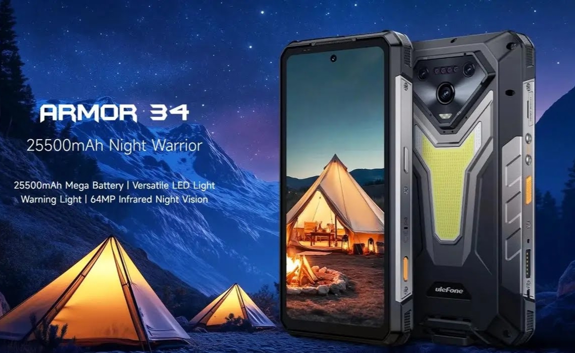 Ulefone Armor 34 5G, HP Rugged Modern dengan Baterai 25500 mAh dan RGB Notifikasi