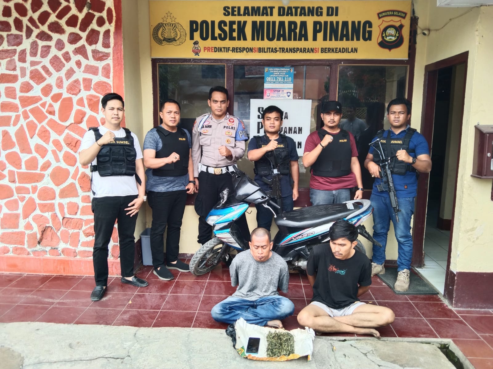 Polres Empat Lawang, Ungkap Dua Tersangka Narkoba Terjaring Razia Polsek Muara Pinang