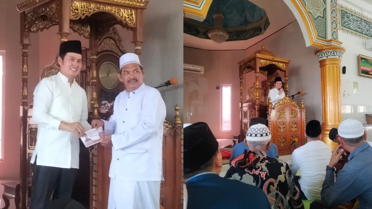 Yulius Maulana Gelar Safari Jum'at di Masjid Darussalam Desa Selawi