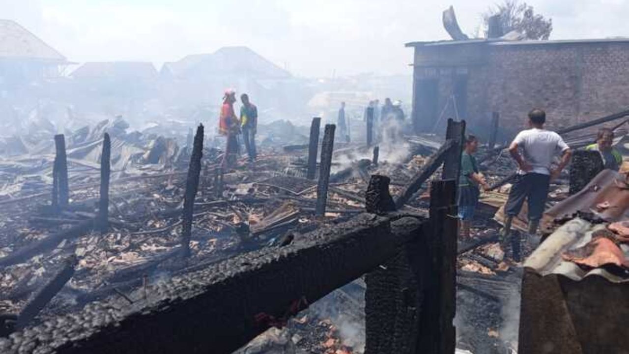 Kebakaran di Gandus Palembang Jam 10 Pagi, Diduga dari Api Kompor Ditinggal Pemiliknya