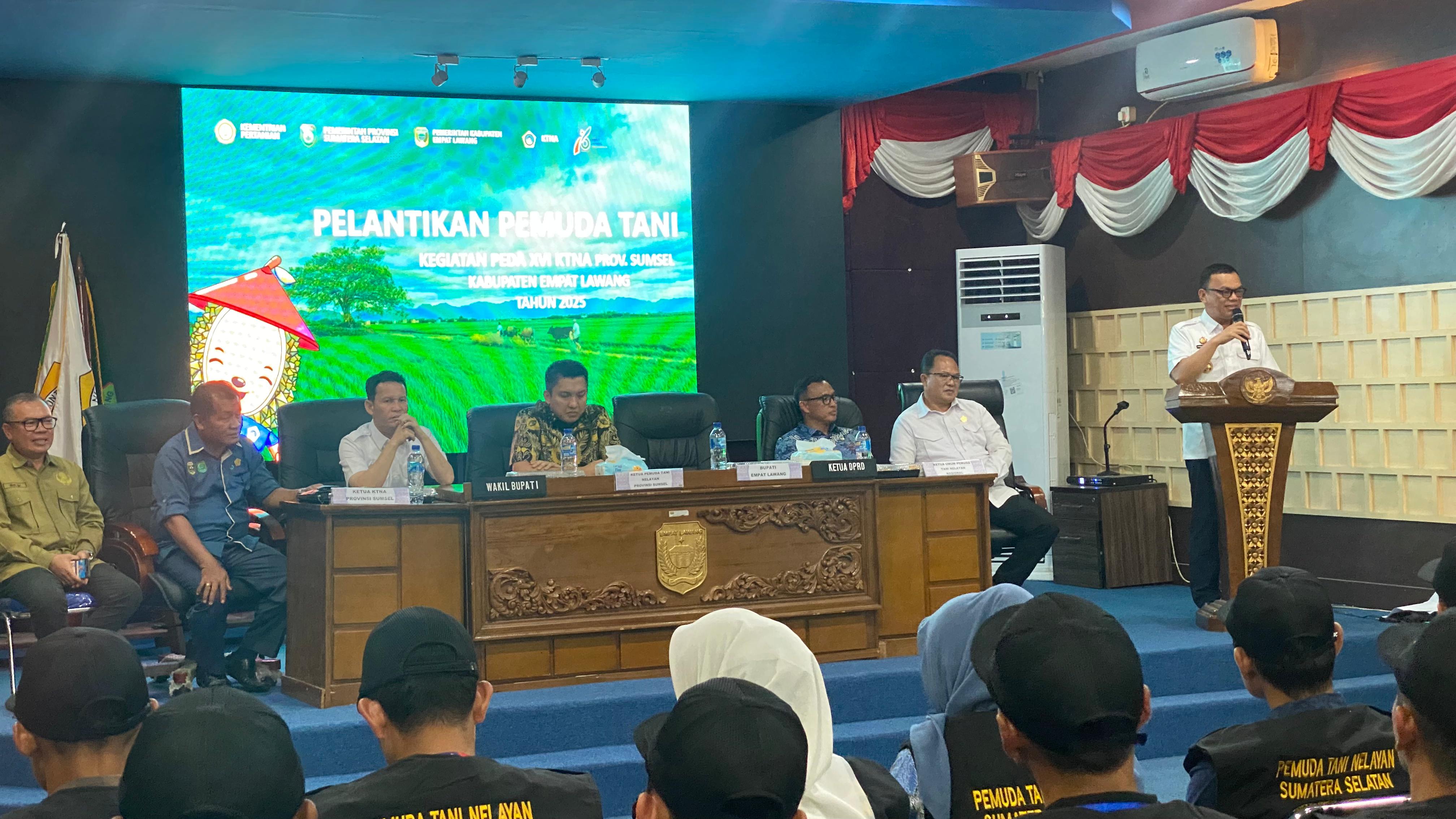 Bupati Joncik Lantik Pemuda Tani Nelayan se-Sumatera Selatan, Perkuat Sinergi Pertanian dan Perikanan Unggul