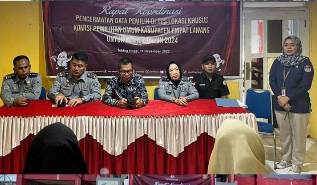 Lapas Kelas IIB Empat Lawang dan KPU Kabupaten Empat Lawang Lakukan Koordinasi Persiapan Pemilu Serentak 2024