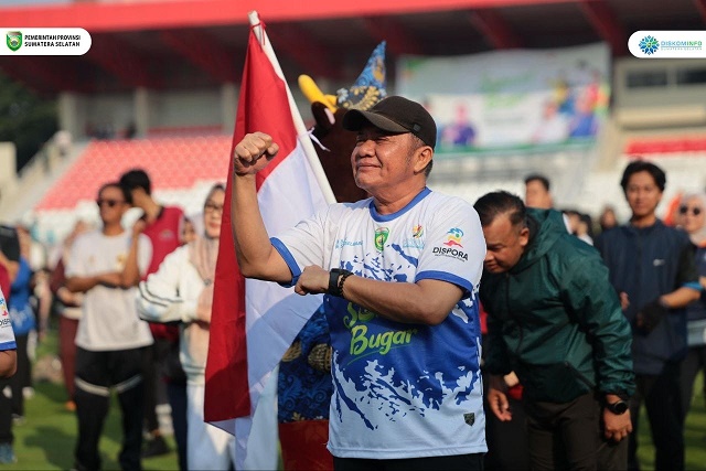 Menuju PORNAS KORPRI 2025, Gubernur Sumsel dan KORMI Gelar Sumsel Bugar di Palembang