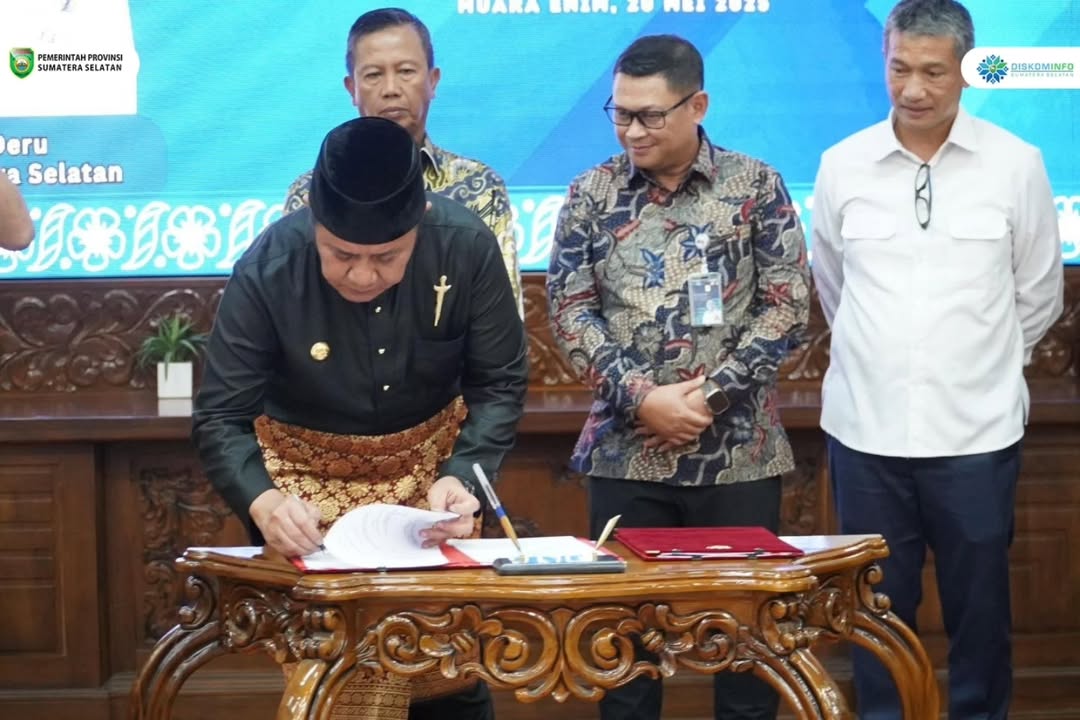 Atasi Kemacetan, Gubernur Sumsel Teken MoU Pembangunan 5 Flyover di Muara Enim