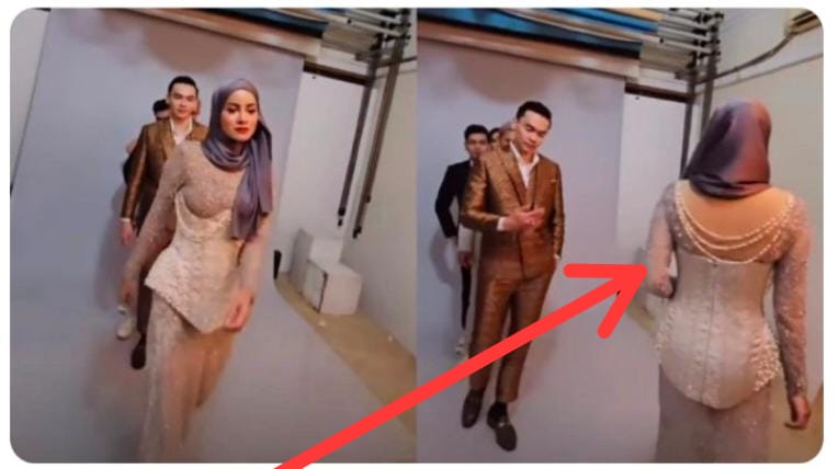 Dress Kontroversial Olla Ramlan Kembali Hebohkan Netizen: Kepala Pakai Jilbab, Punggung Terbuka Menuai Kritika