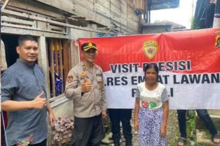 Peduli Masyarakat, Anggota Polres Empat Lawang Kunjungi Rumah Warga
