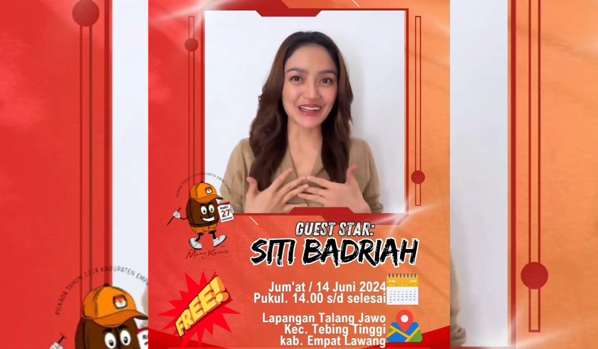 Pedangdut Siti Badriah Akan Meriahkan Peluncuran Pemilihan Bupati dan Wakil Bupati Empat Lawang