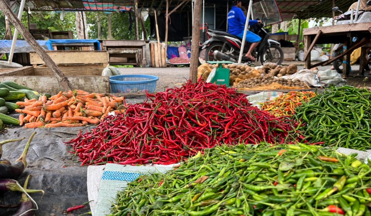 Cabe dan Bawang Merah Dusun Mengalami Kenaikan Harga Signifikan di Pasar Pulo Mas Tebing Tinggi, Capai 120 Rib
