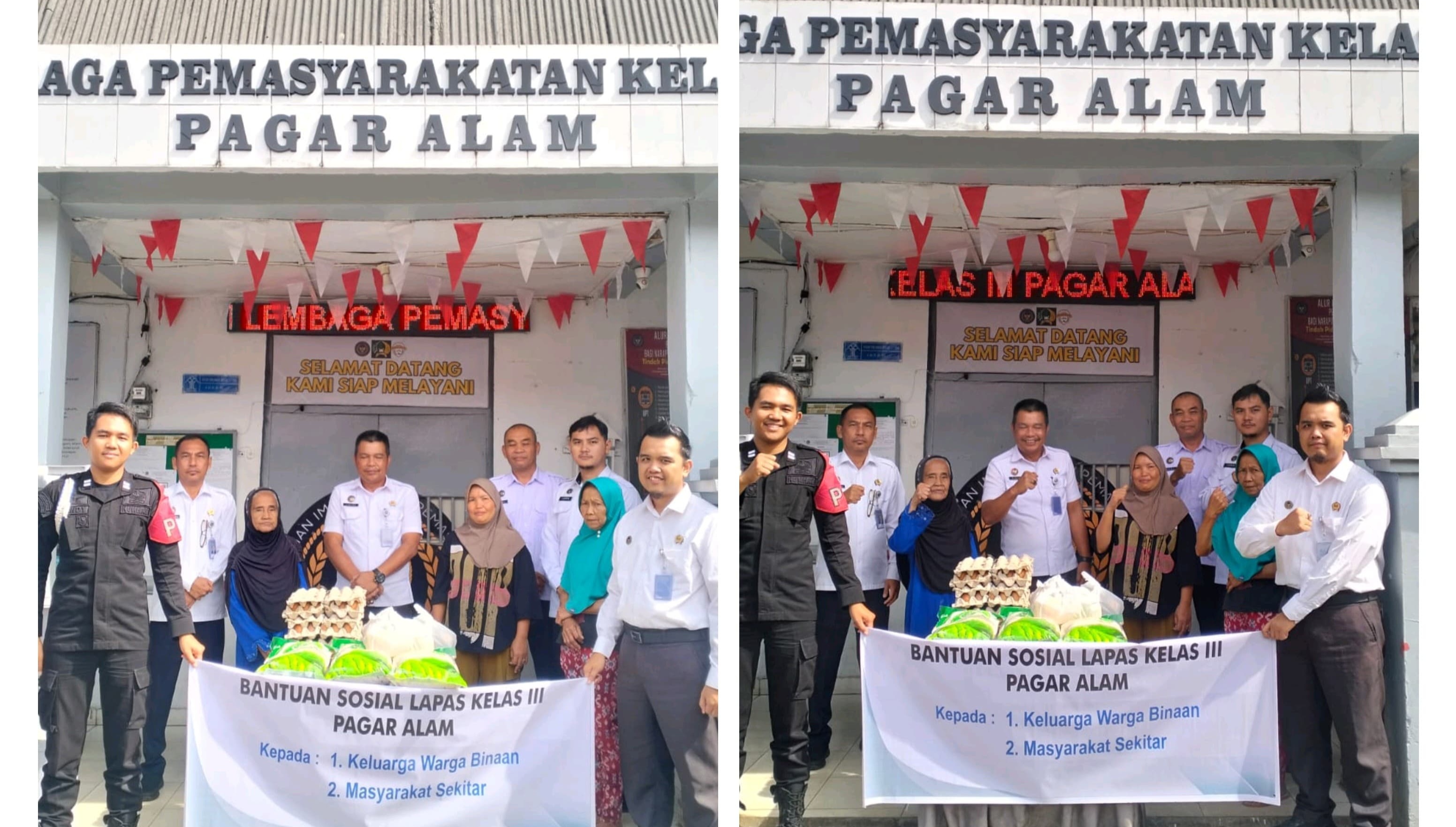 Luar Biasa! Lapas Kelas III Pagar Alam Salurkan Bantuan Sosial kepada Warga Sekitar