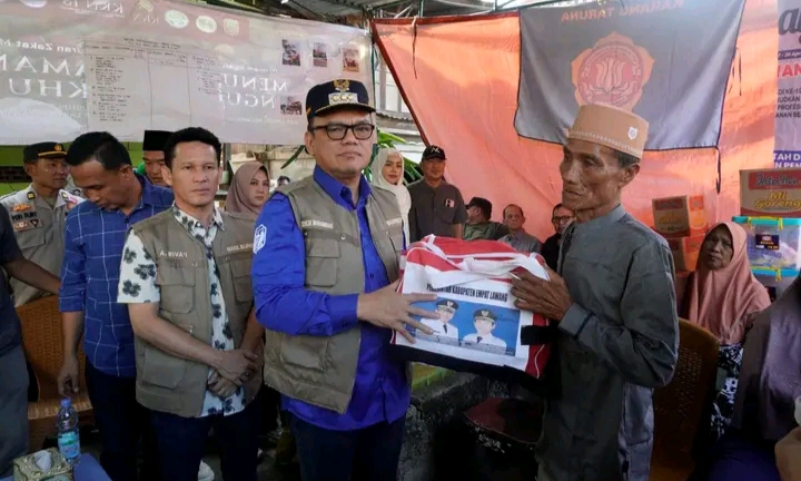 Bupati dan Wabup Empat Lawang Tinjau Korban Kebakaran di Desa Lingge, 13 Rumah Dilalap Api
