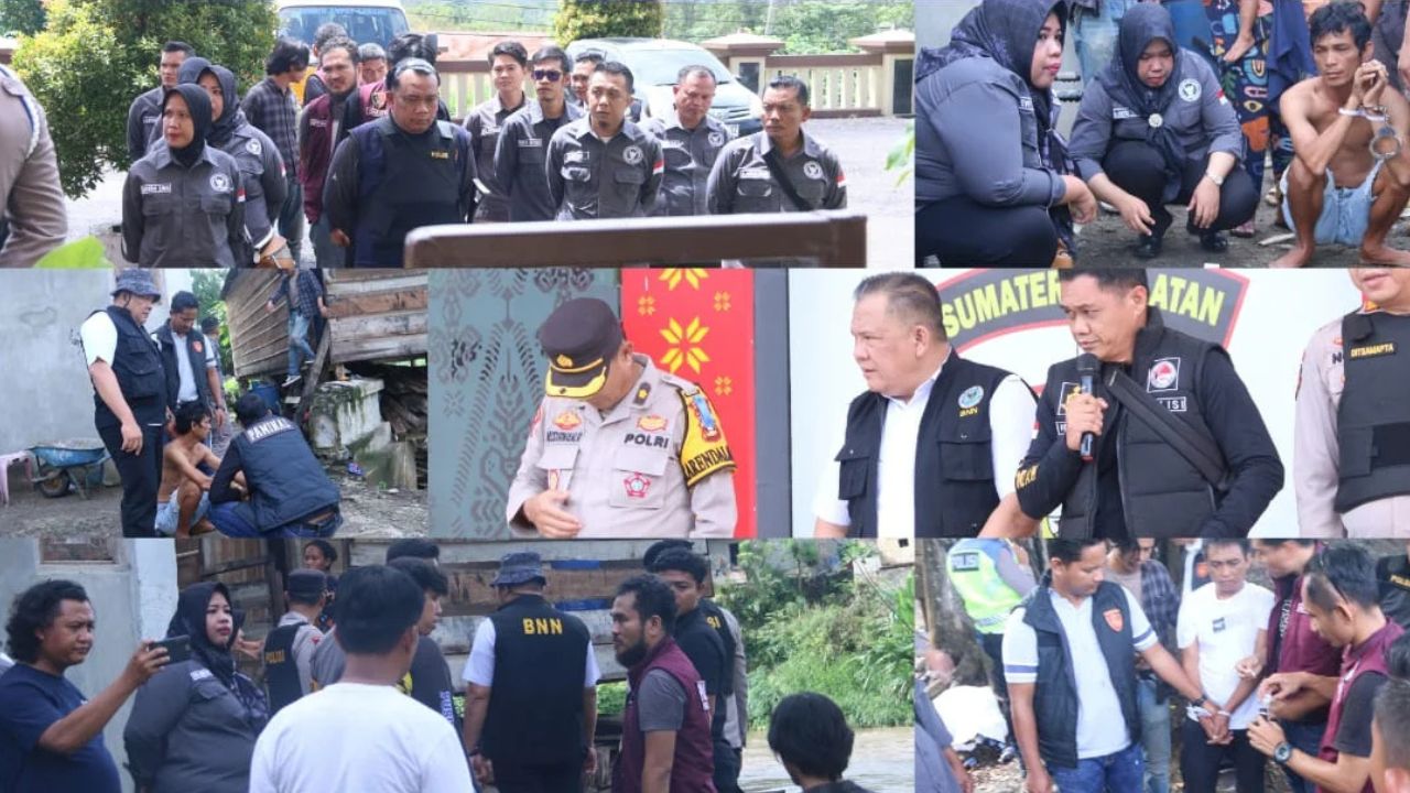 Operasi Pekat Musi 2025: BNNK dan Polres Empat Lawang Gerebek Sarang Narkoba di Pangkalan Batu