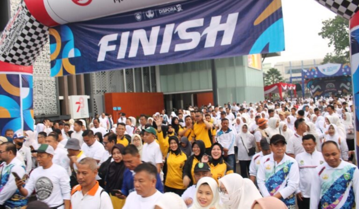 Jalan Santai Serentak dan Senam Bugar Bersama Meriahkan HUT KORPRI