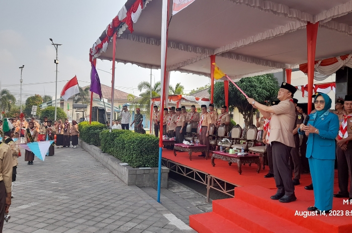 Hari Pramuka Nasional, Kwarcab Empat Lawang Gelar Upacara dan Pawai Pramuka