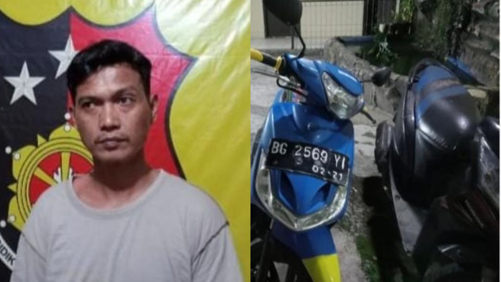 Gadaikan Motor Tetangga, Diki Ditangkap Polisi Saat Berada di Depan Kantor Lurah