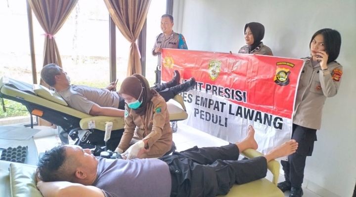 Polres Empat Lawang Ajak Masyarakat Untuk Ikut Donorkan Darah di RSUD