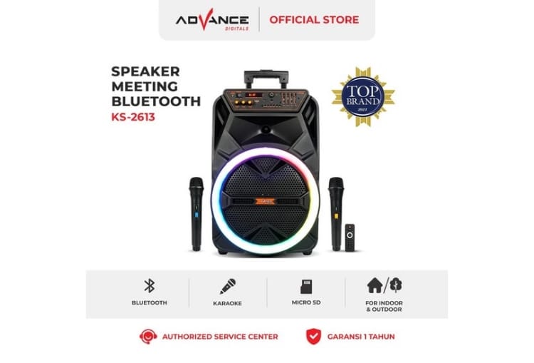 Wow! Speaker Advance KS-2613, Solusi Portabel untuk Karaoke dan Meeting dengan Harga Terjangkau